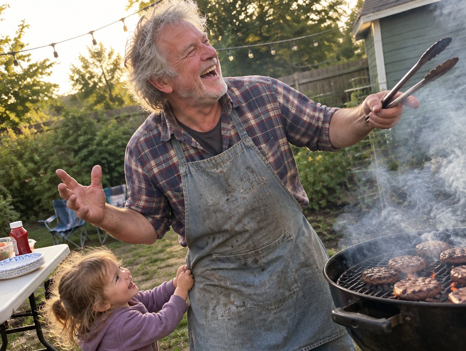 Saturday grills — a moment with Dad