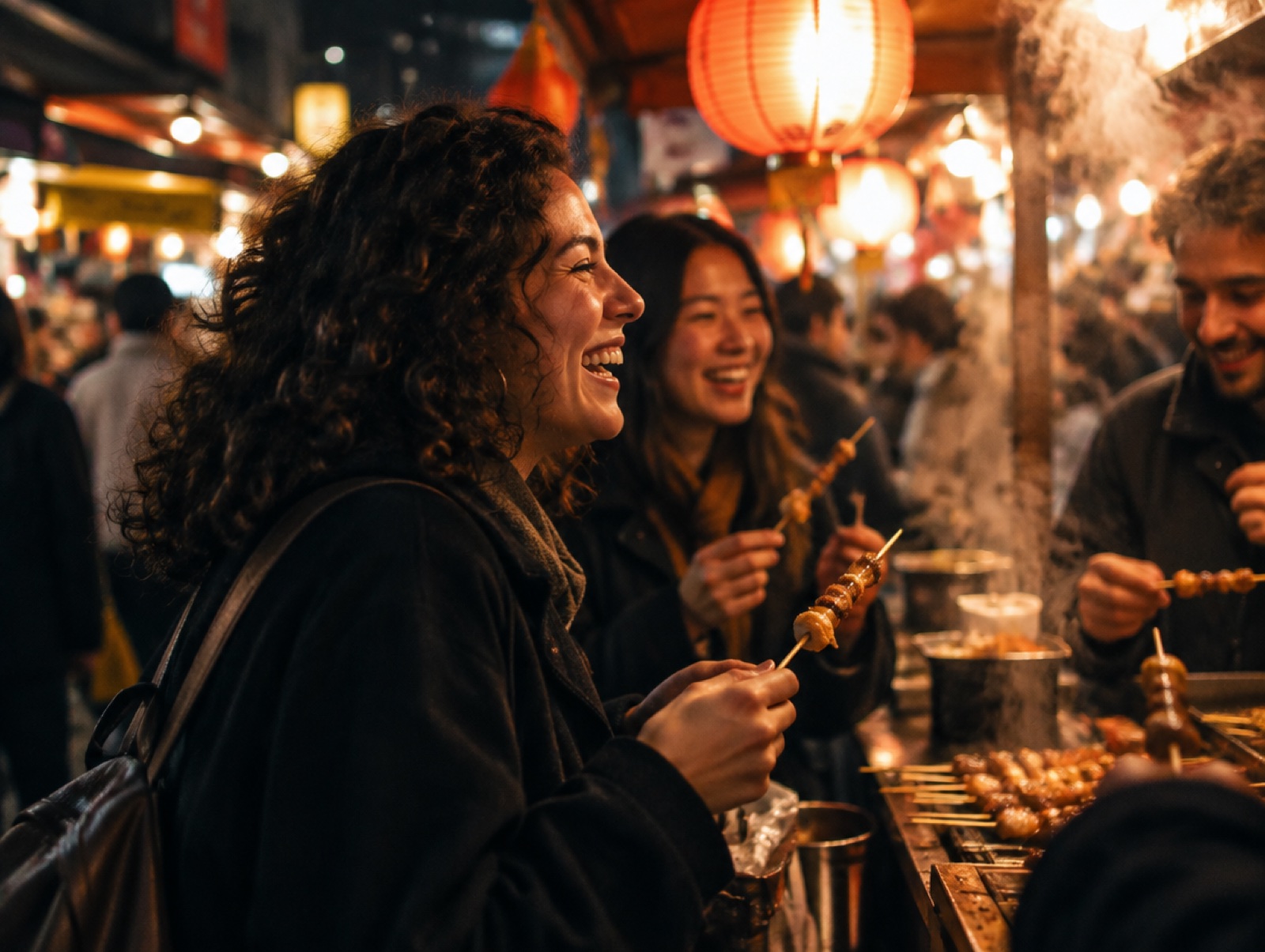 Night market, Taipei — a moment with Maya